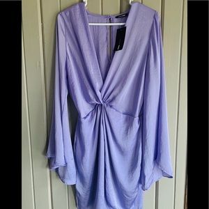 Lavender Fashion Nova Satin Dress